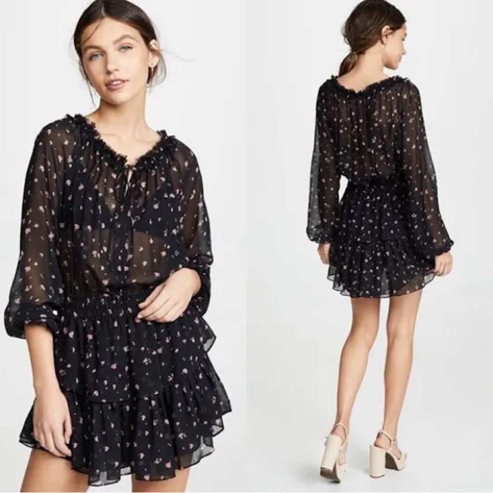 LoveShackFancy Popover Mini Dress